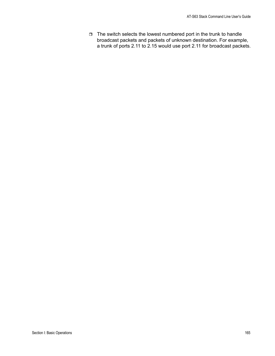 Allied Telesis AT-S63 User Manual | Page 165 / 468