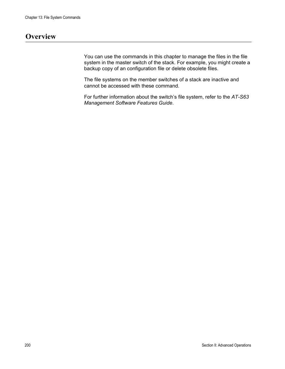 Overview | Allied Telesis AT-S63 User Manual | Page 200 / 468