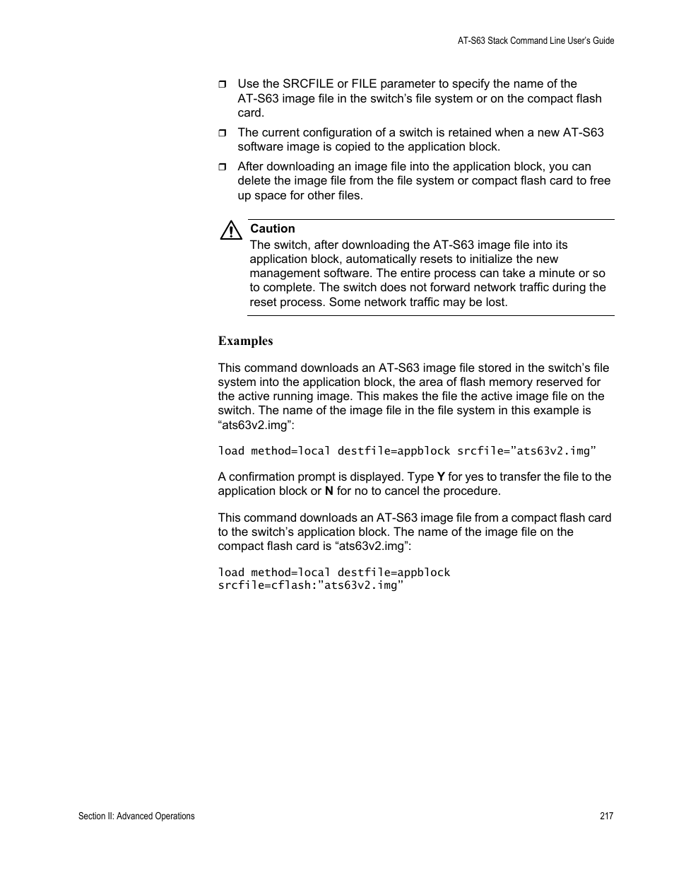 Allied Telesis AT-S63 User Manual | Page 217 / 468