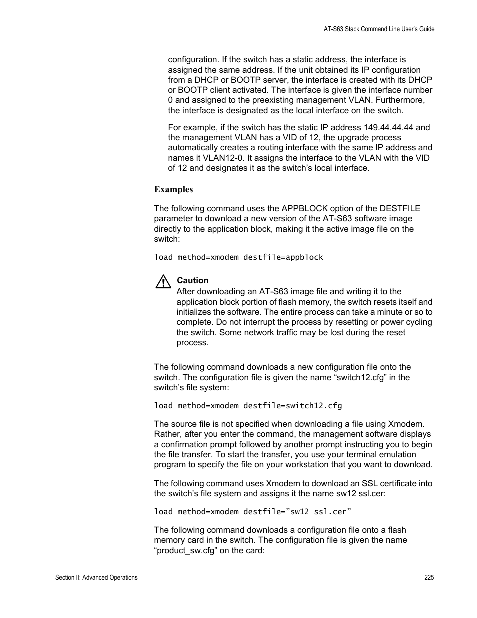 Allied Telesis AT-S63 User Manual | Page 225 / 468