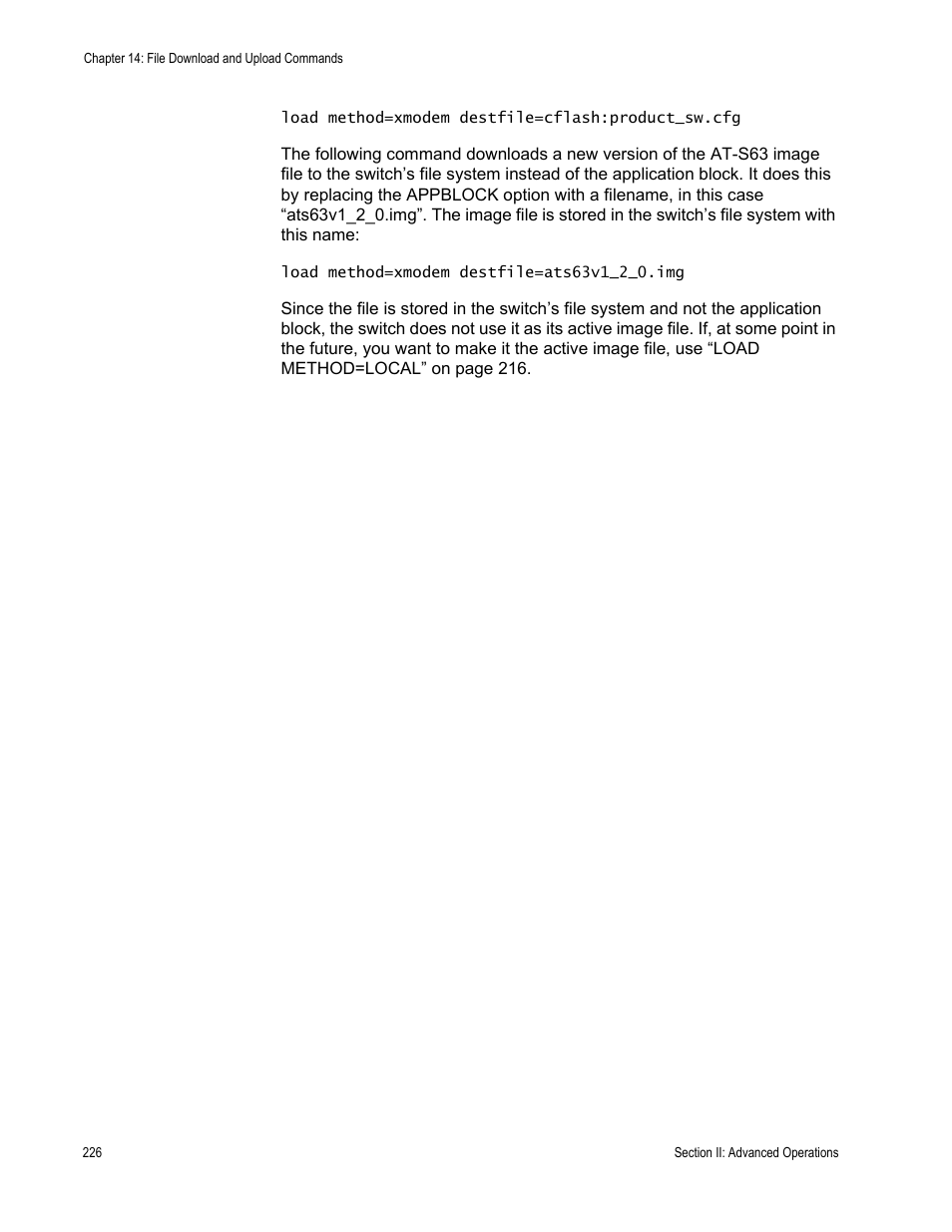Allied Telesis AT-S63 User Manual | Page 226 / 468