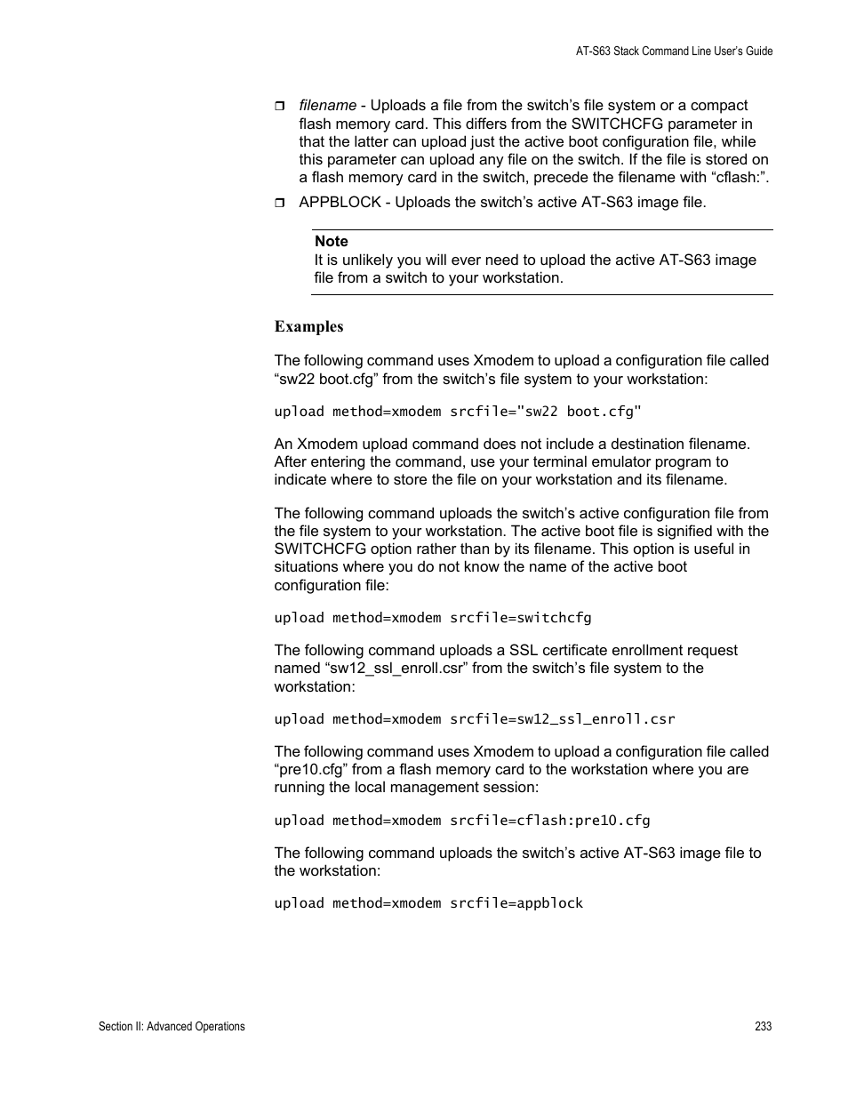 Allied Telesis AT-S63 User Manual | Page 233 / 468