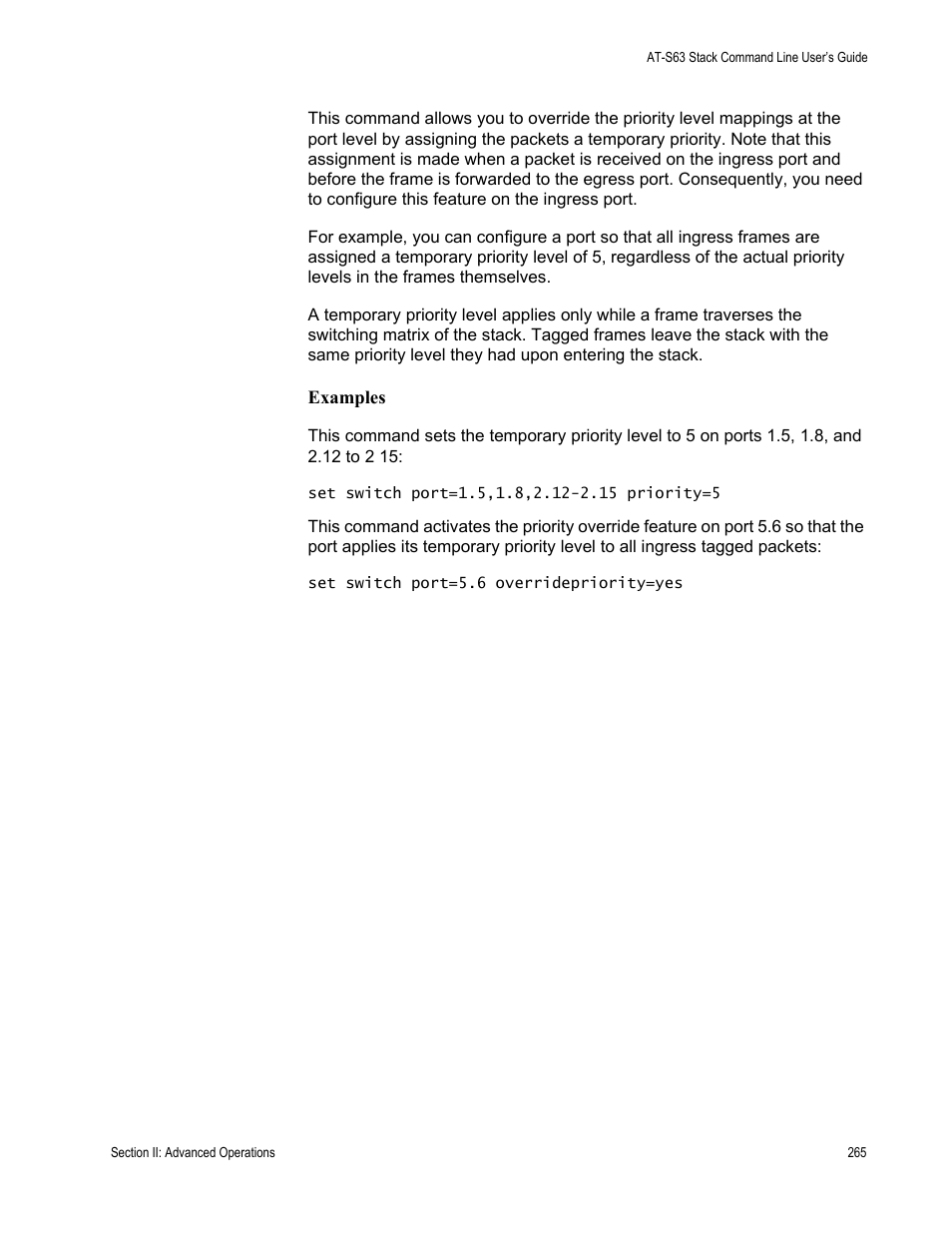 Allied Telesis AT-S63 User Manual | Page 265 / 468
