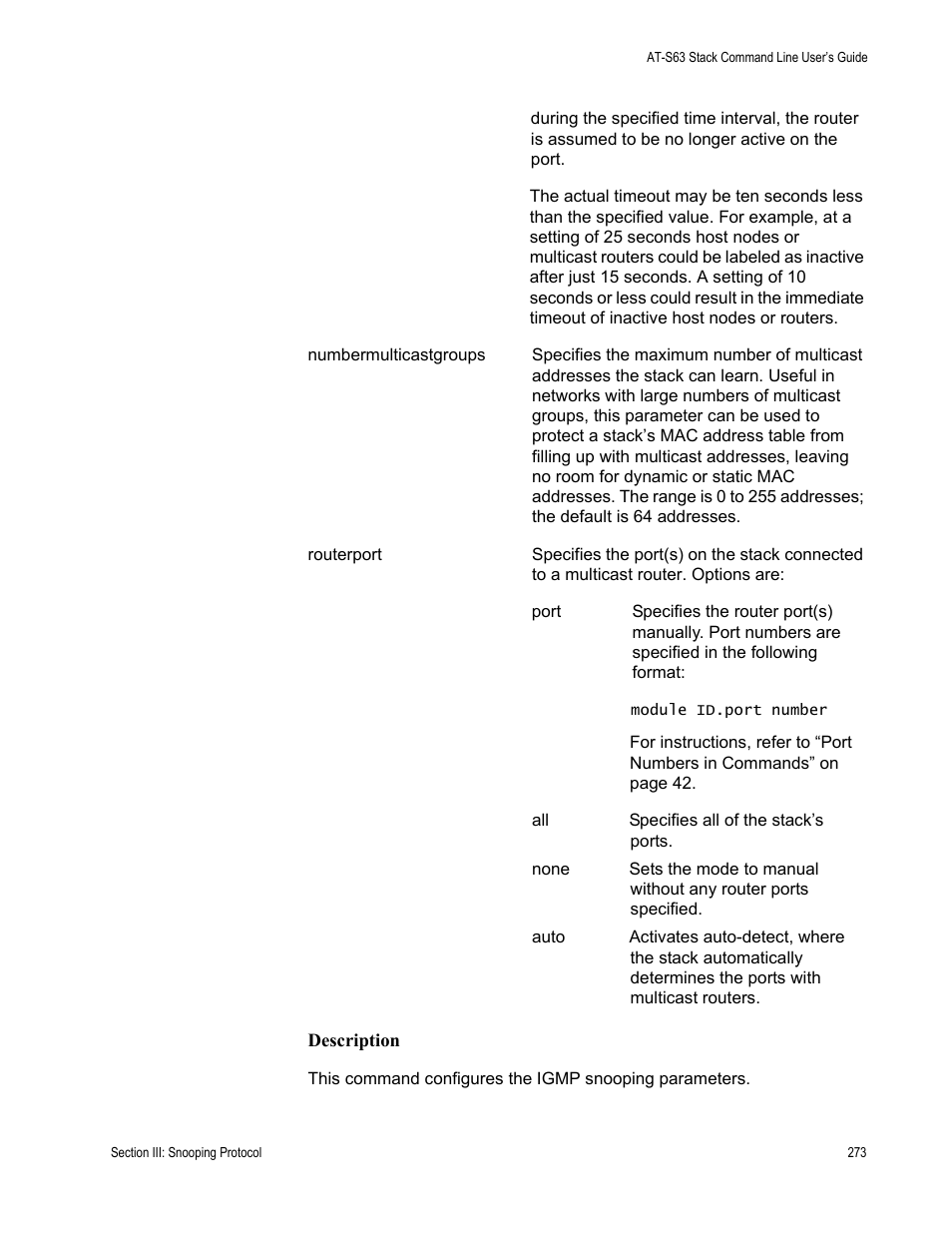 Allied Telesis AT-S63 User Manual | Page 273 / 468