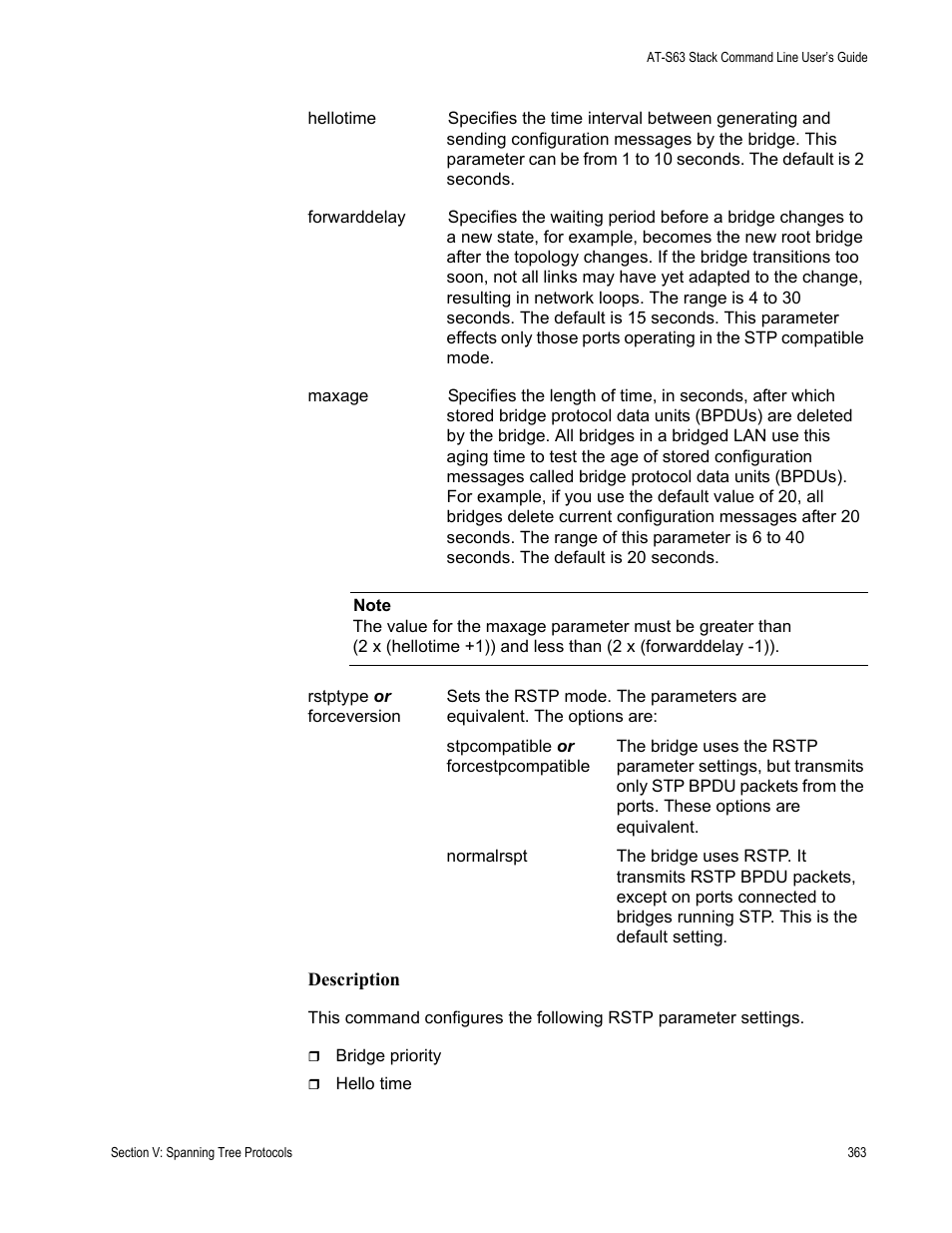 Allied Telesis AT-S63 User Manual | Page 363 / 468