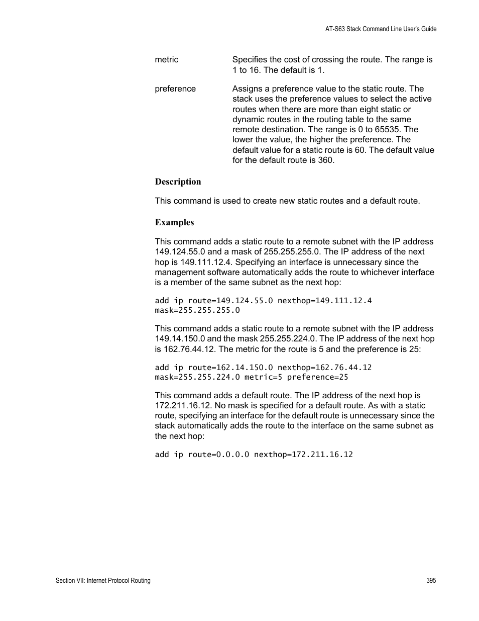 Allied Telesis AT-S63 User Manual | Page 395 / 468