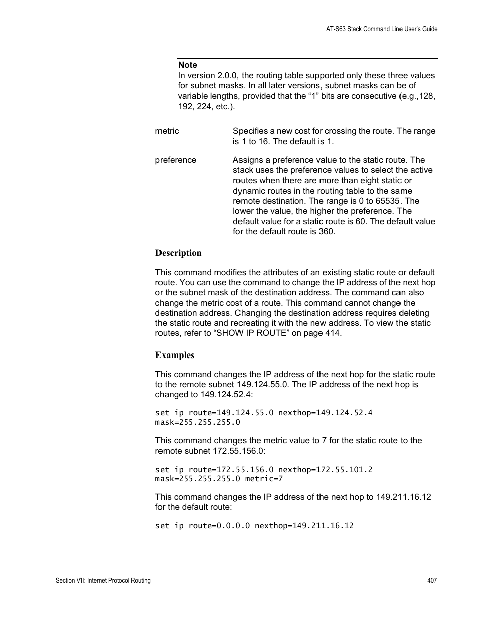 Allied Telesis AT-S63 User Manual | Page 407 / 468