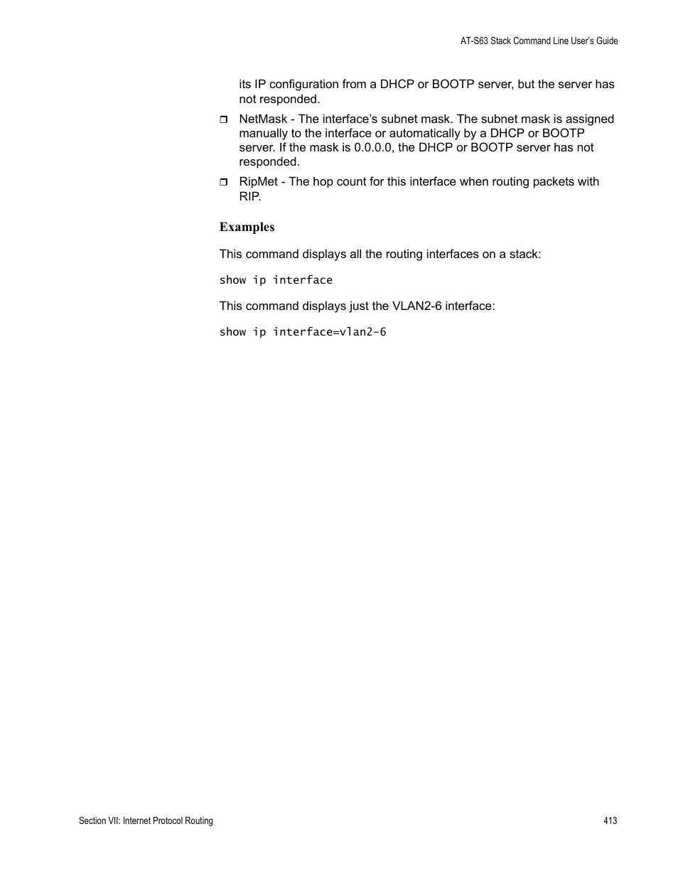 Allied Telesis AT-S63 User Manual | Page 413 / 468