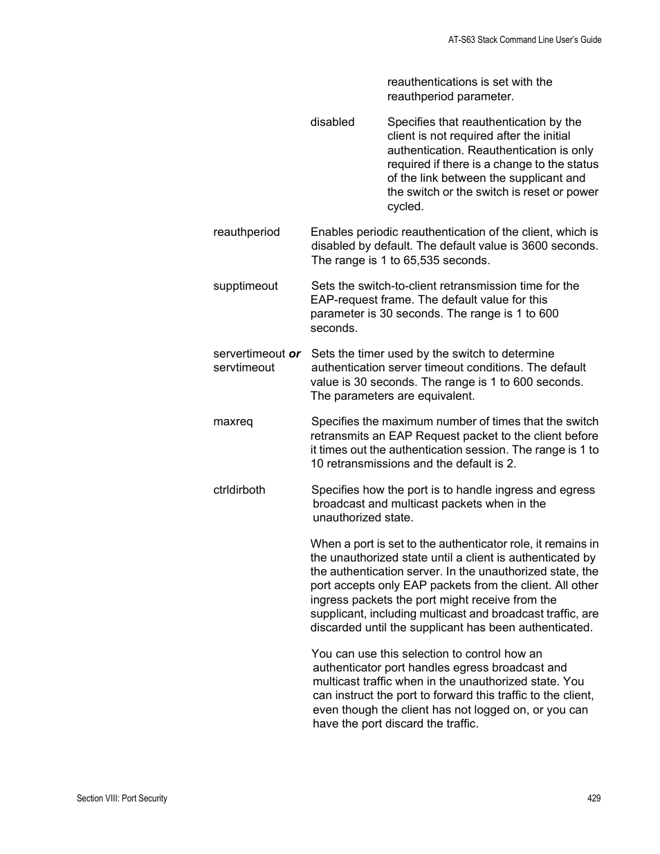 Allied Telesis AT-S63 User Manual | Page 429 / 468