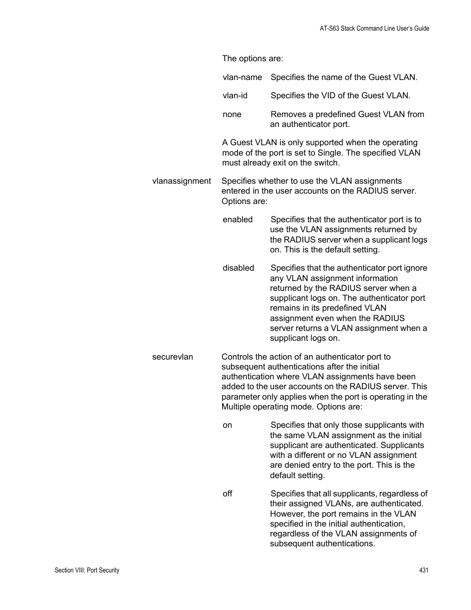 Allied Telesis AT-S63 User Manual | Page 431 / 468