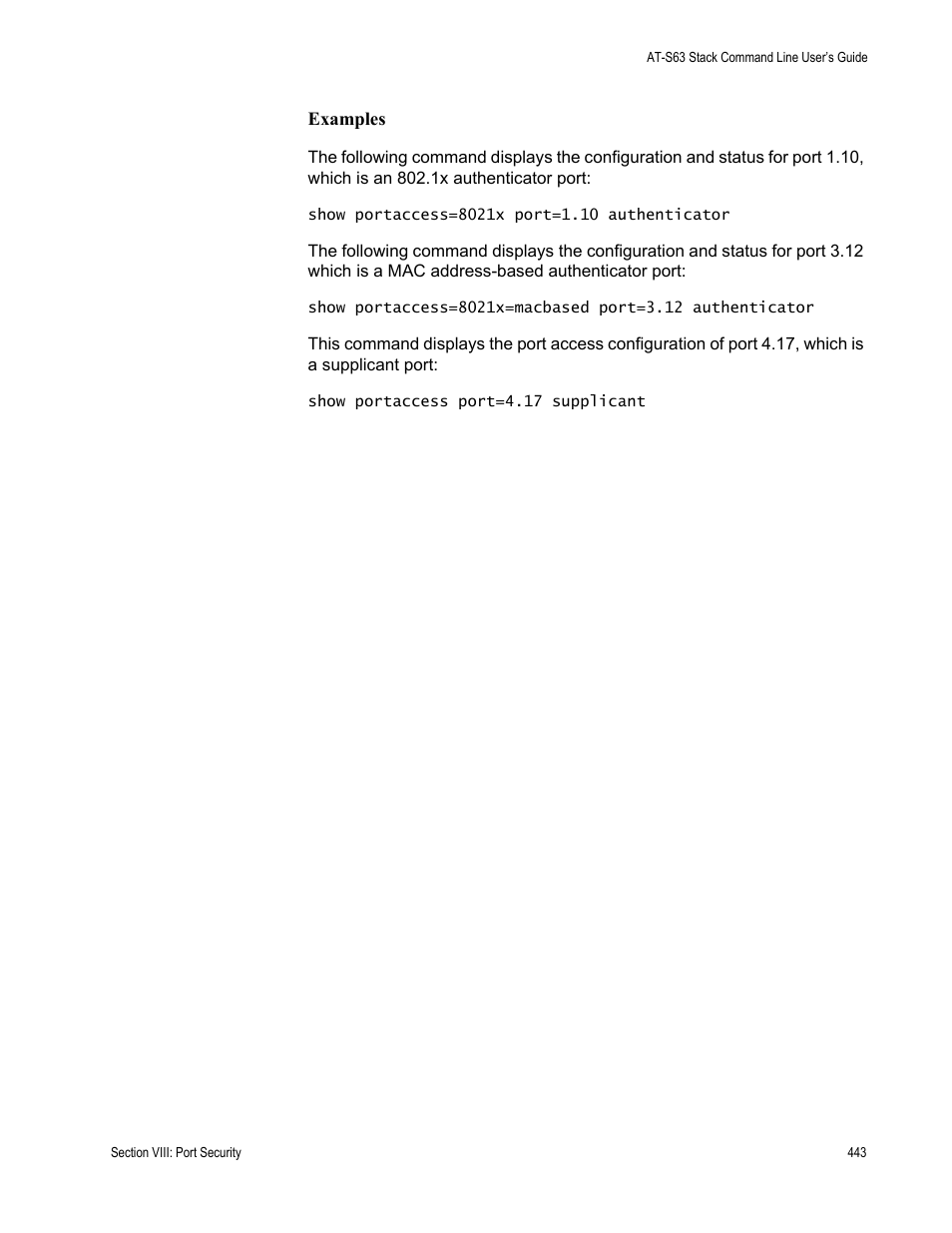 Allied Telesis AT-S63 User Manual | Page 443 / 468