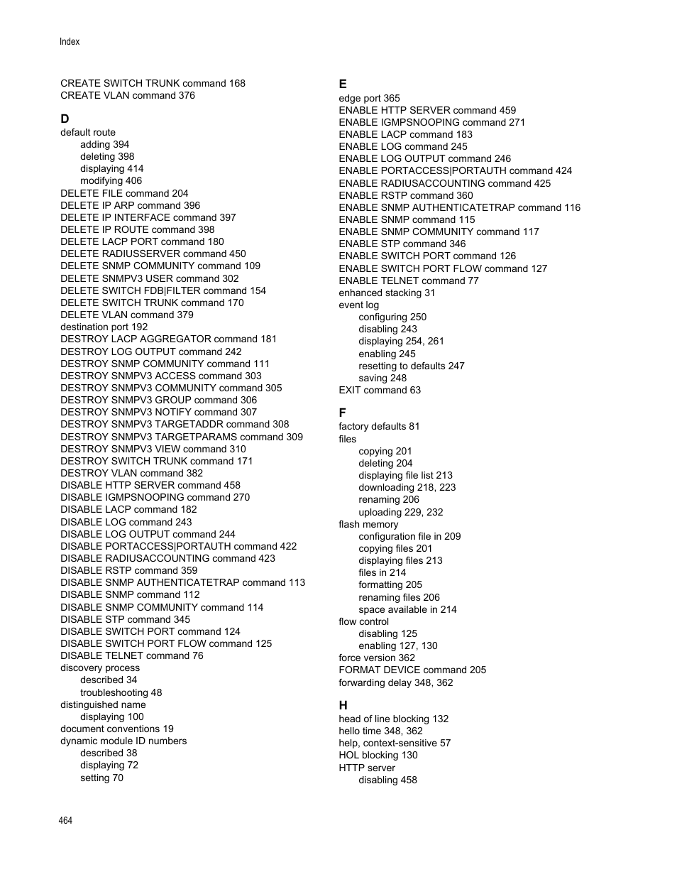 Allied Telesis AT-S63 User Manual | Page 464 / 468