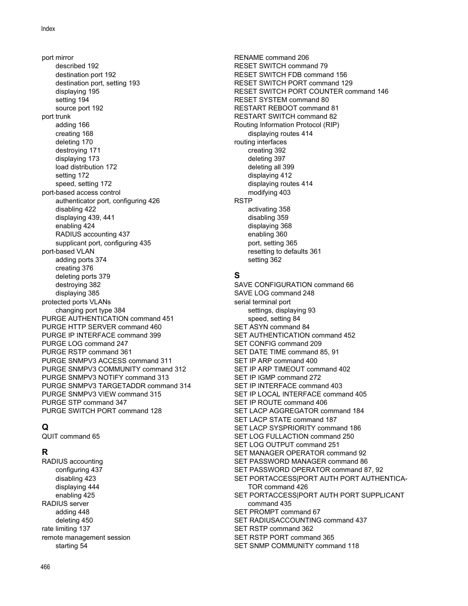 Allied Telesis AT-S63 User Manual | Page 466 / 468