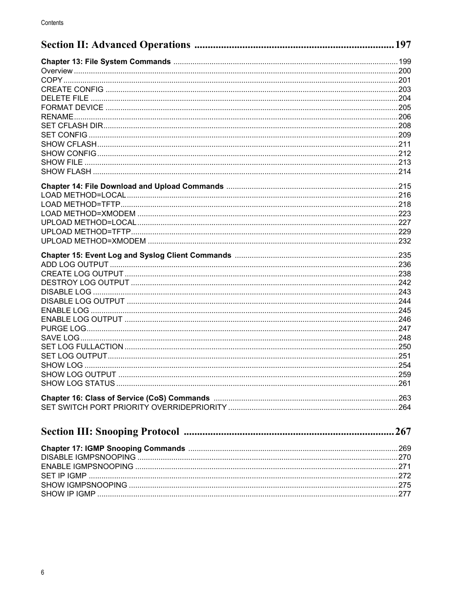 Allied Telesis AT-S63 User Manual | Page 6 / 468
