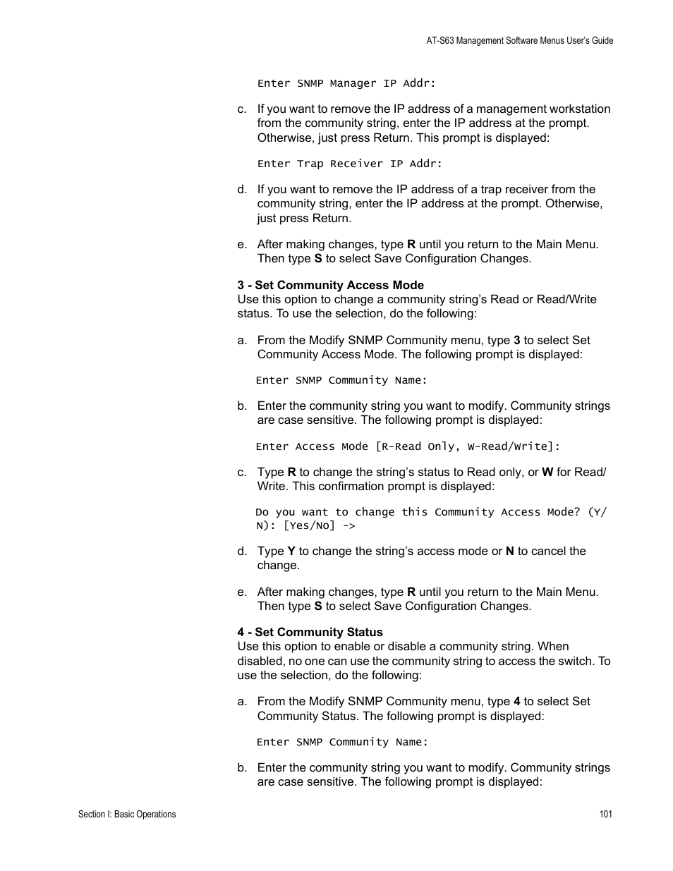 Allied Telesis AT-S63 User Manual | Page 101 / 668