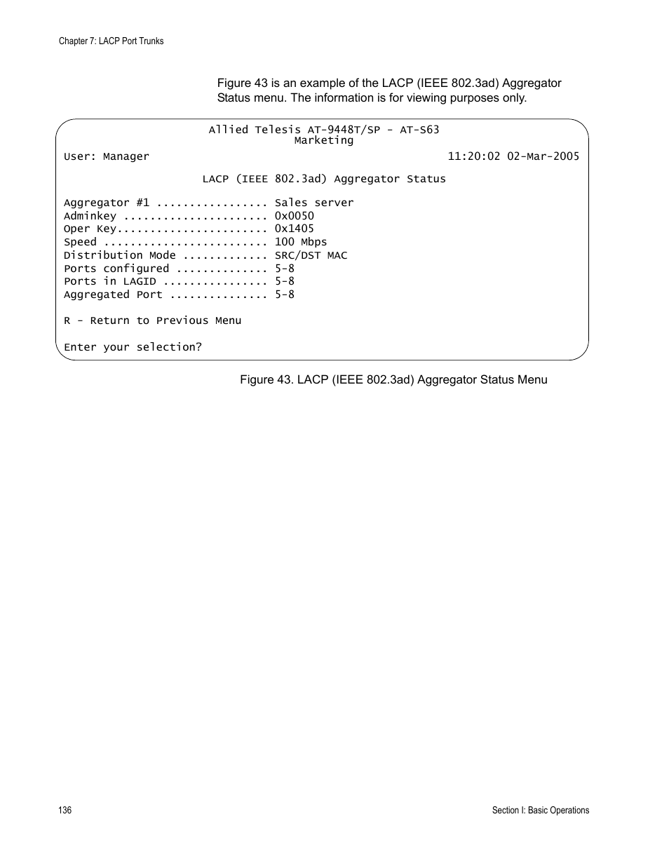 Allied Telesis AT-S63 User Manual | Page 136 / 668