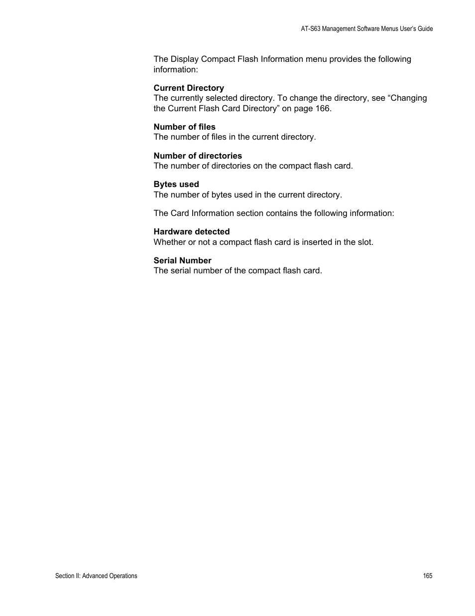 Allied Telesis AT-S63 User Manual | Page 165 / 668