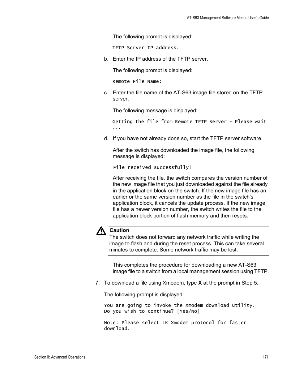 Allied Telesis AT-S63 User Manual | Page 171 / 668