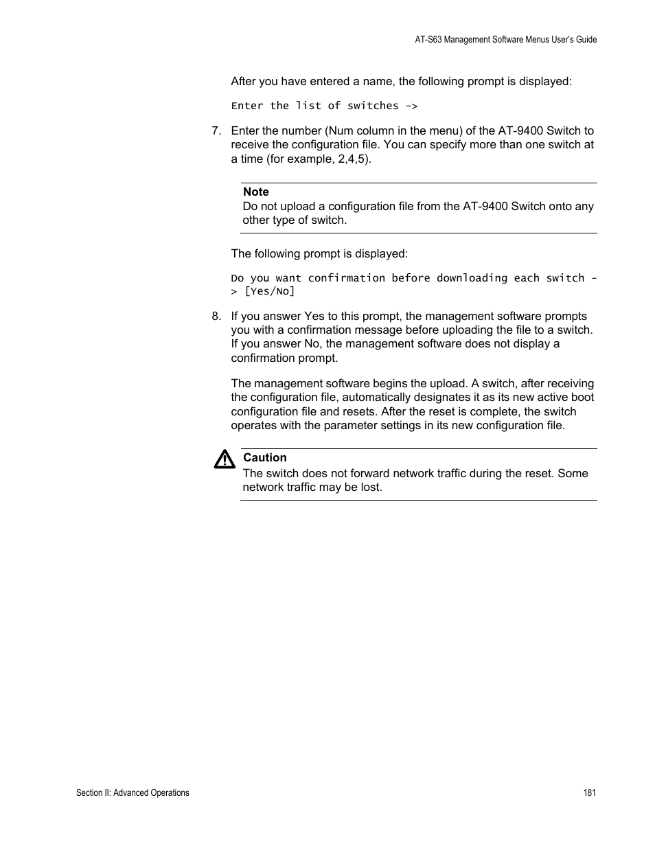 Allied Telesis AT-S63 User Manual | Page 181 / 668