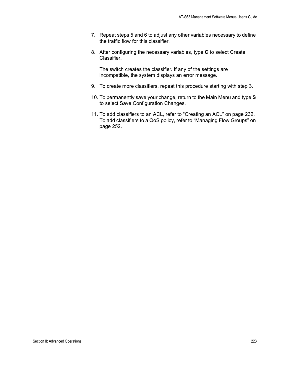Allied Telesis AT-S63 User Manual | Page 223 / 668