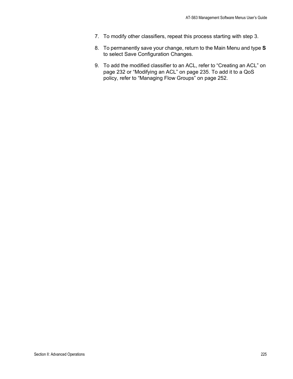 Allied Telesis AT-S63 User Manual | Page 225 / 668