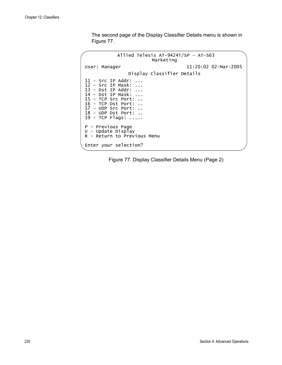 Allied Telesis AT-S63 User Manual | Page 230 / 668