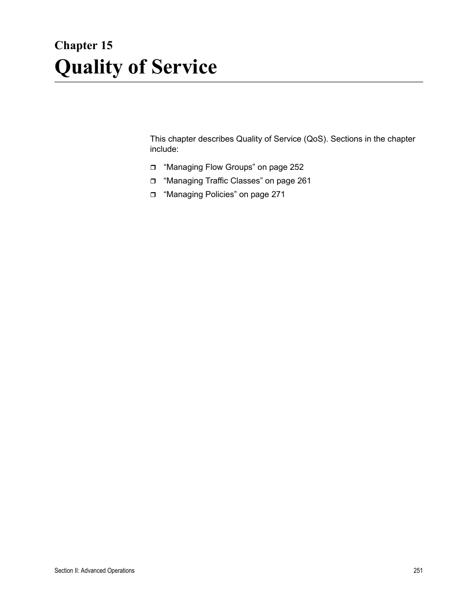 Chapter 15, Quality of service | Allied Telesis AT-S63 User Manual | Page 251 / 668
