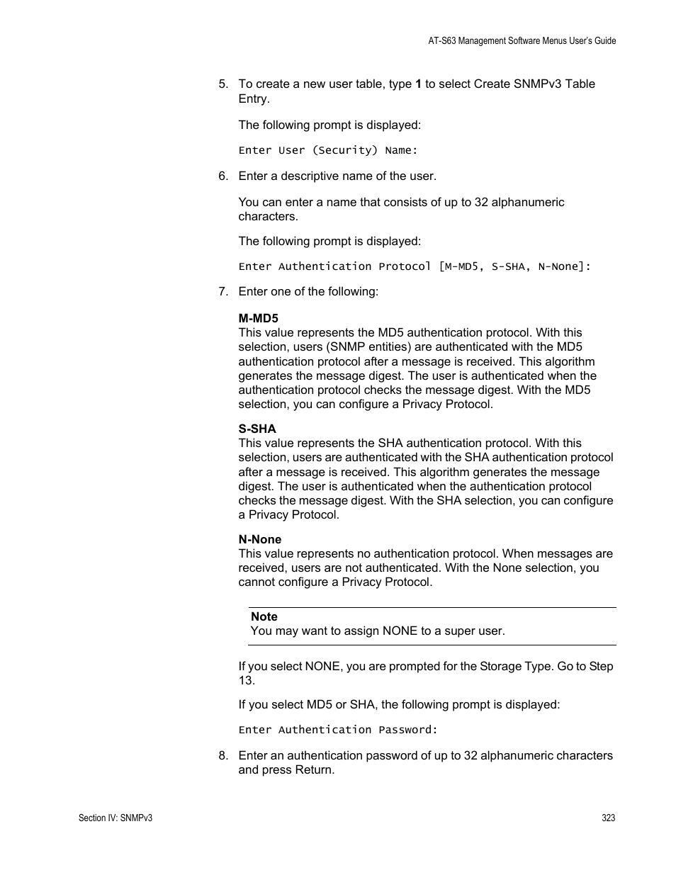 Allied Telesis AT-S63 User Manual | Page 323 / 668