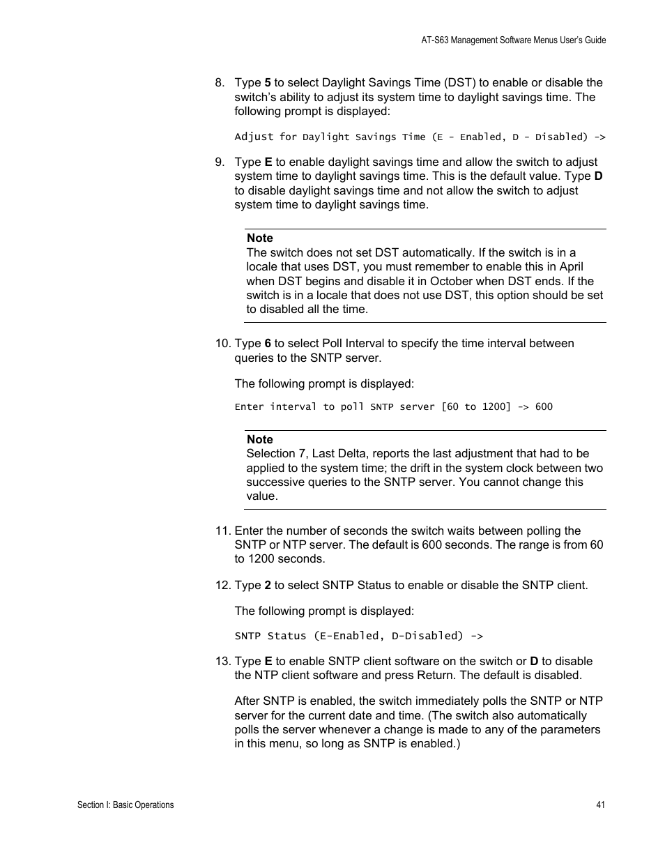 Allied Telesis AT-S63 User Manual | Page 41 / 668