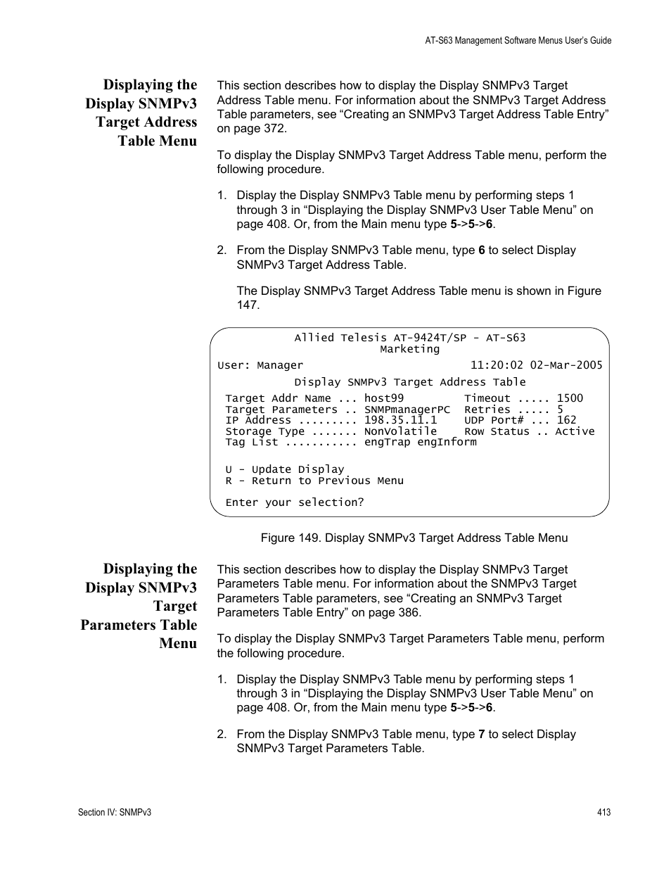 Allied Telesis AT-S63 User Manual | Page 413 / 668