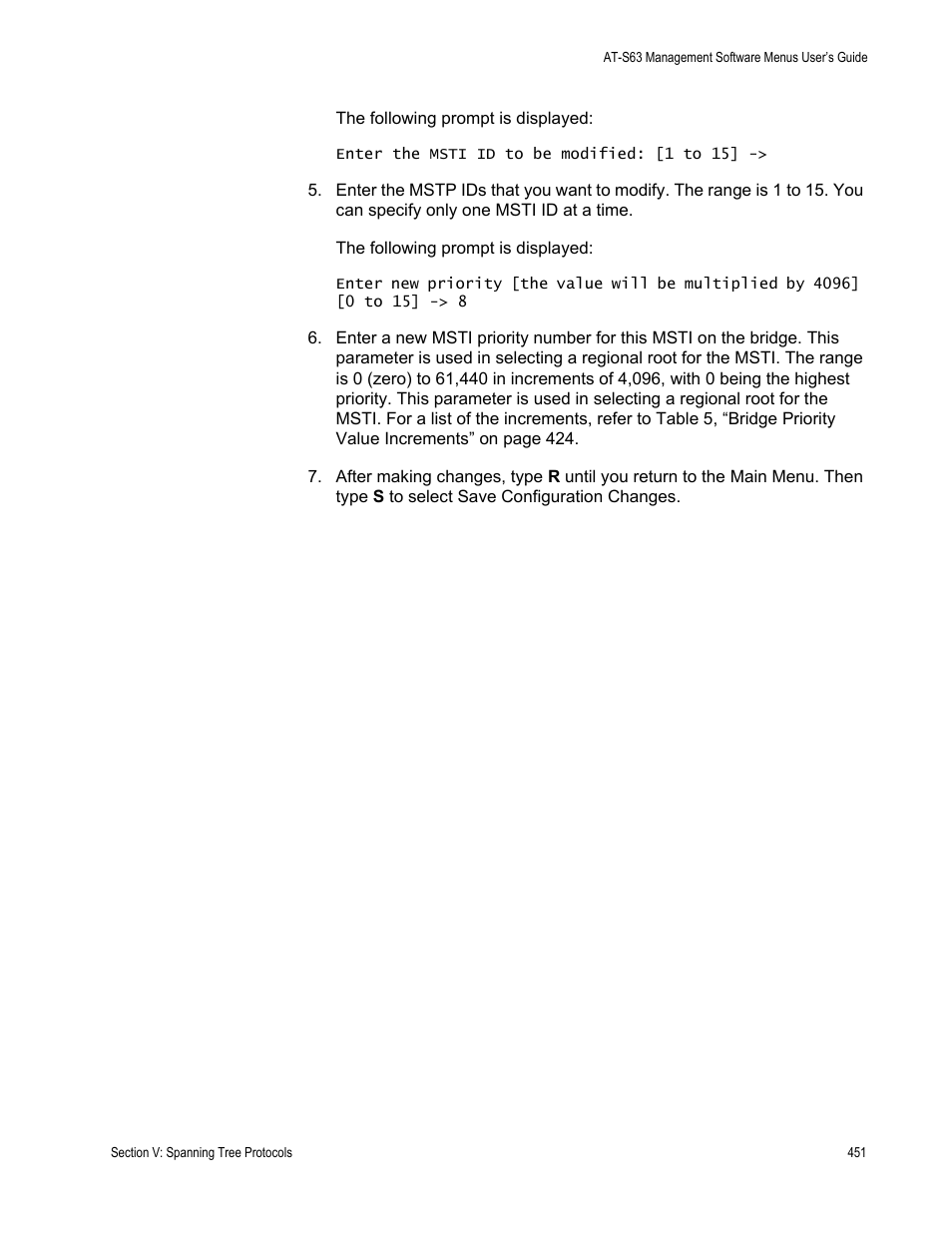 Allied Telesis AT-S63 User Manual | Page 451 / 668