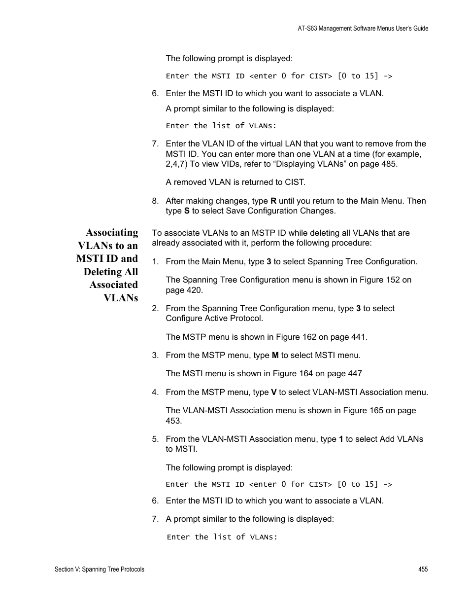 Allied Telesis AT-S63 User Manual | Page 455 / 668