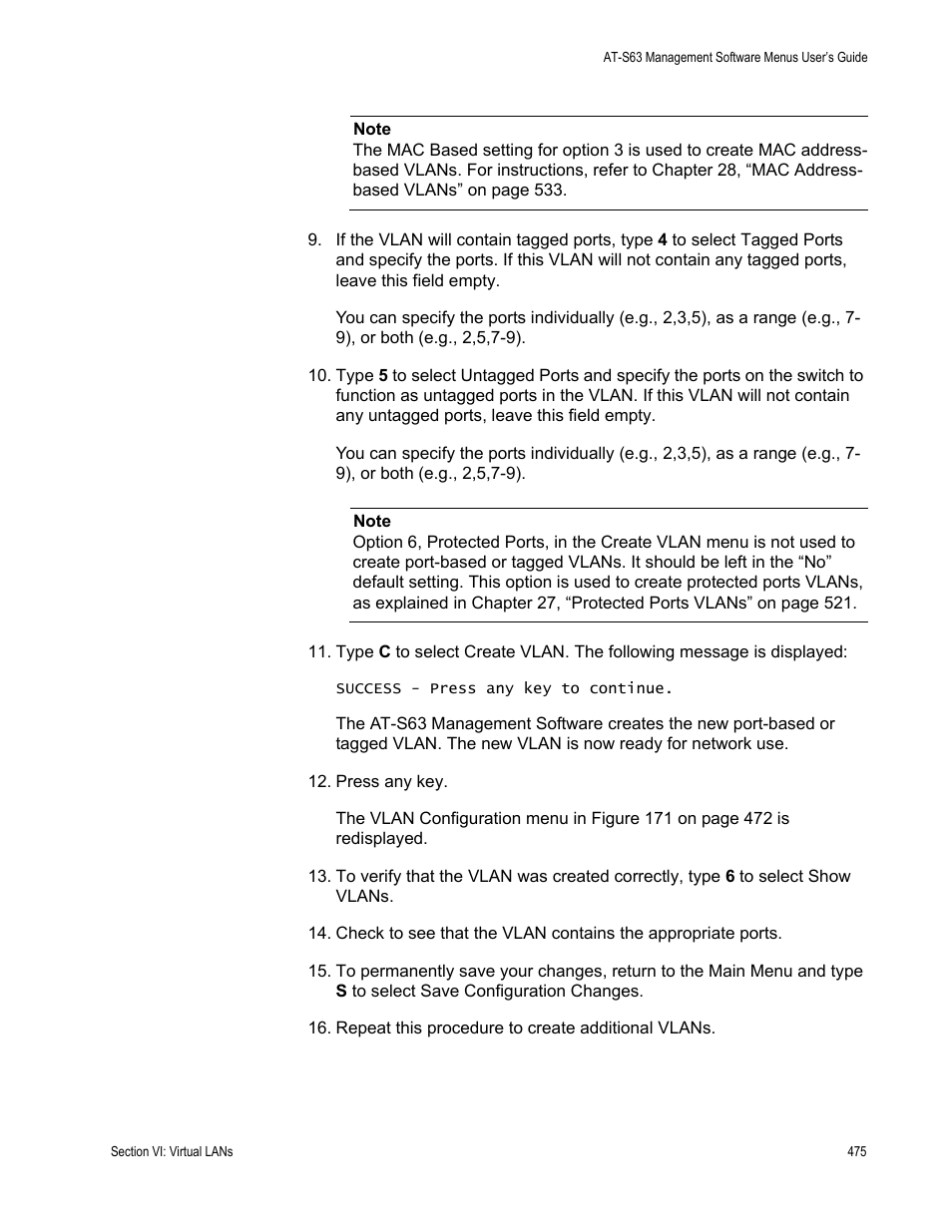 Allied Telesis AT-S63 User Manual | Page 475 / 668