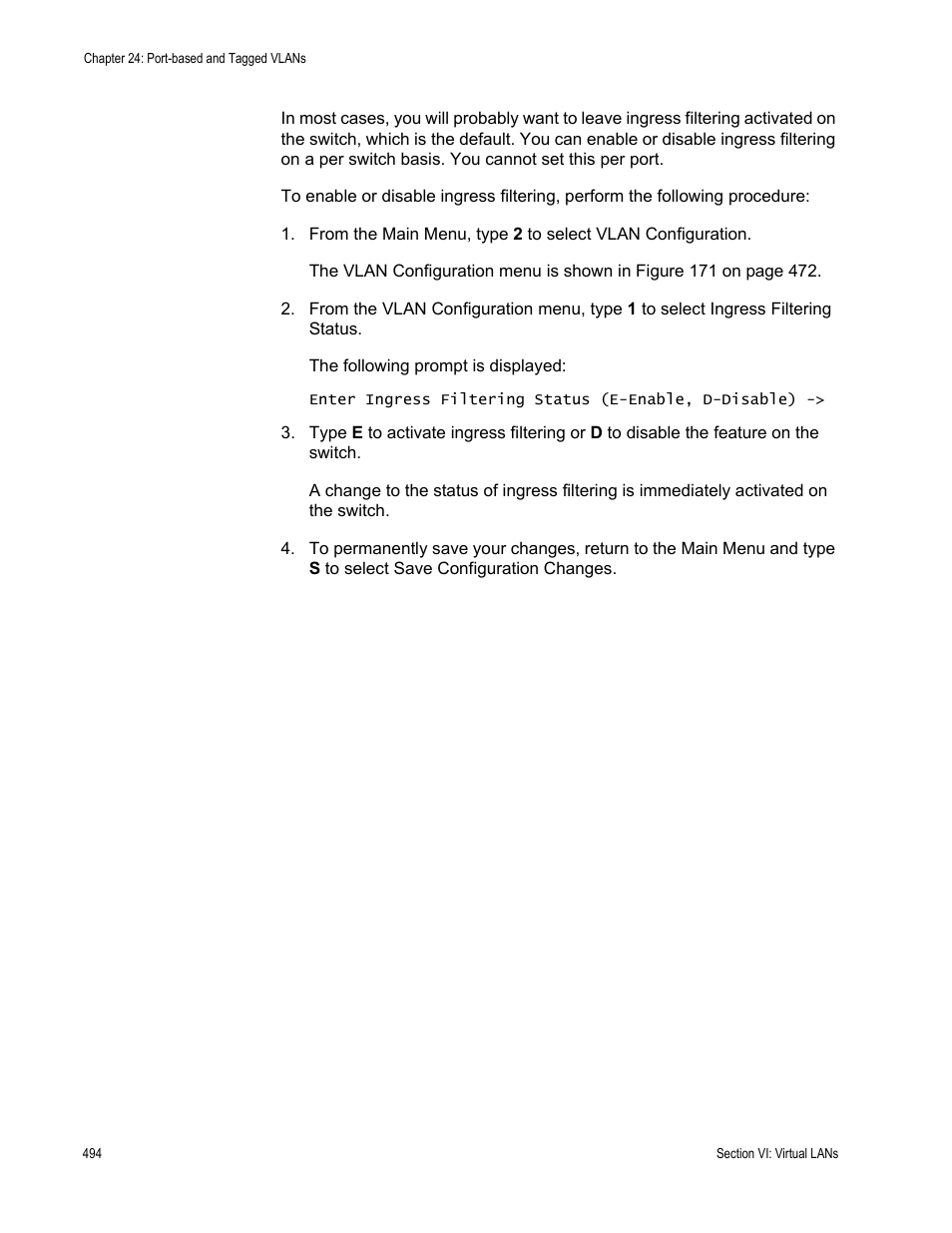 Allied Telesis AT-S63 User Manual | Page 494 / 668