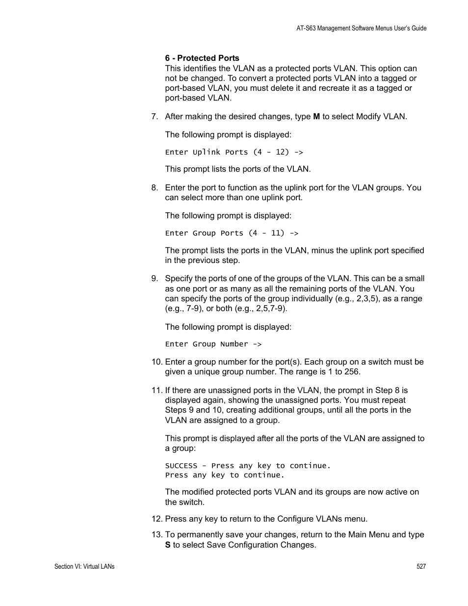 Allied Telesis AT-S63 User Manual | Page 527 / 668