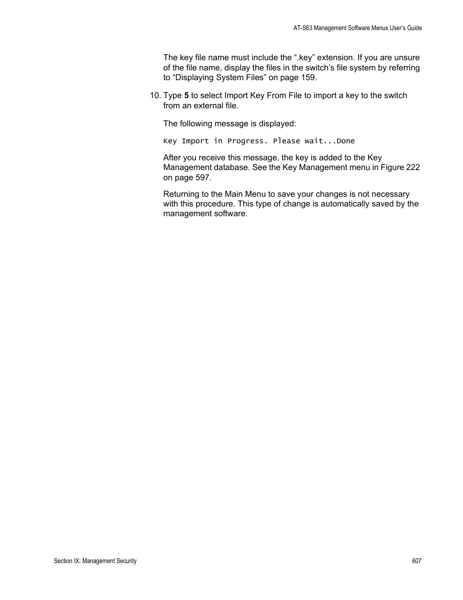 Allied Telesis AT-S63 User Manual | Page 607 / 668