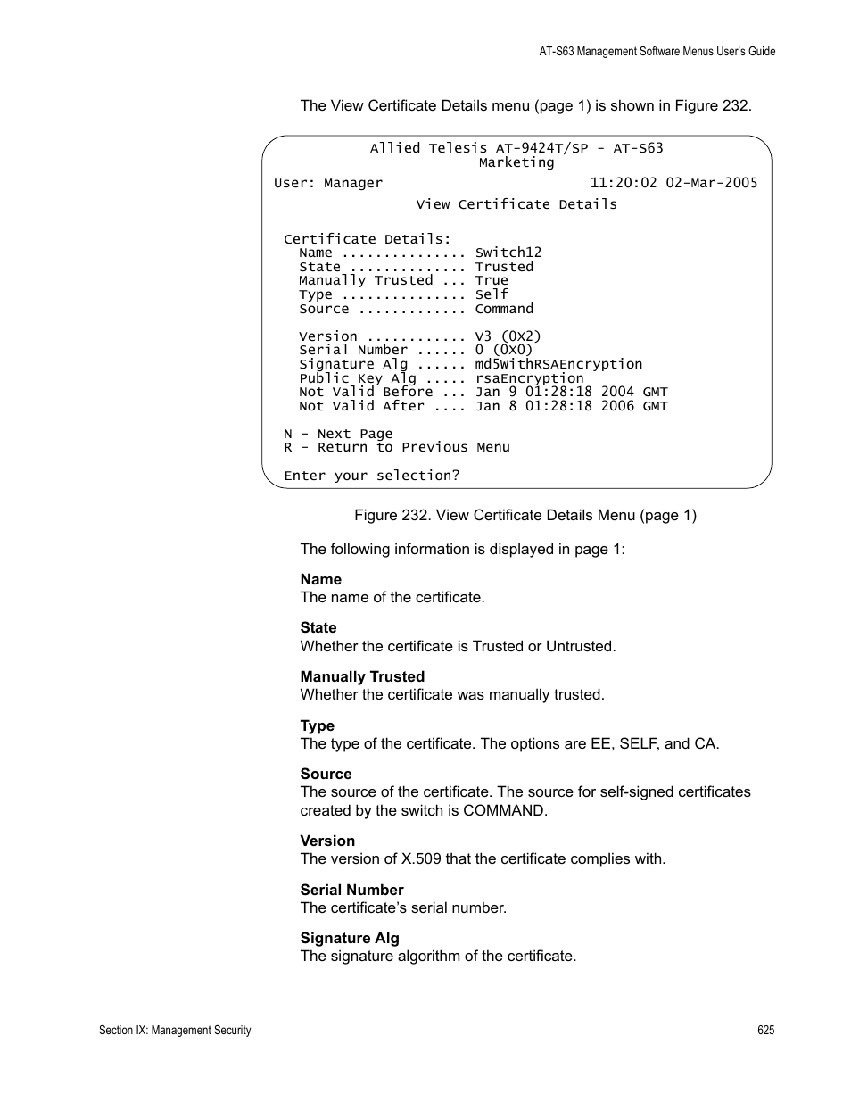 Allied Telesis AT-S63 User Manual | Page 625 / 668