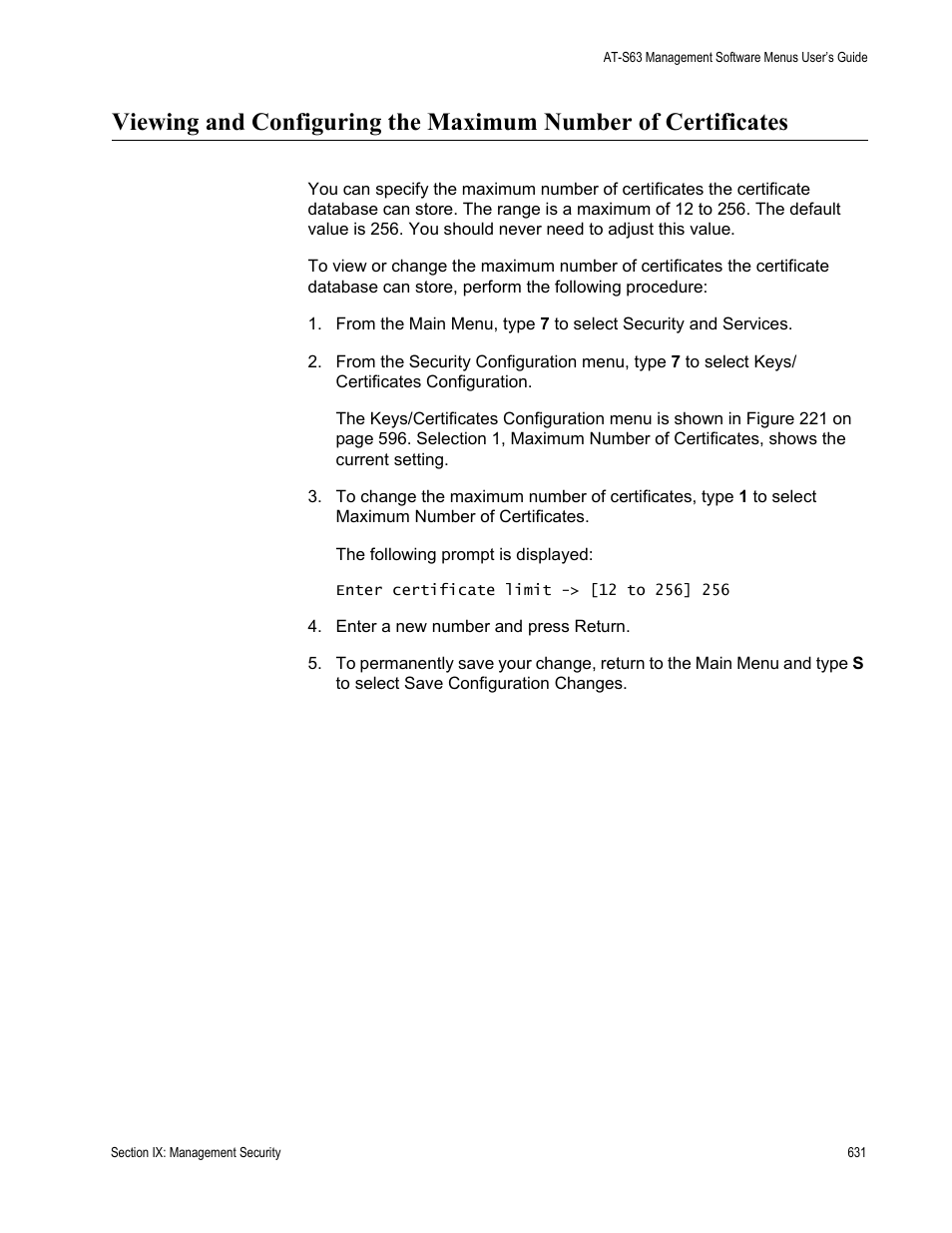 Allied Telesis AT-S63 User Manual | Page 631 / 668