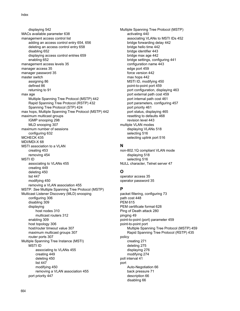 Allied Telesis AT-S63 User Manual | Page 664 / 668