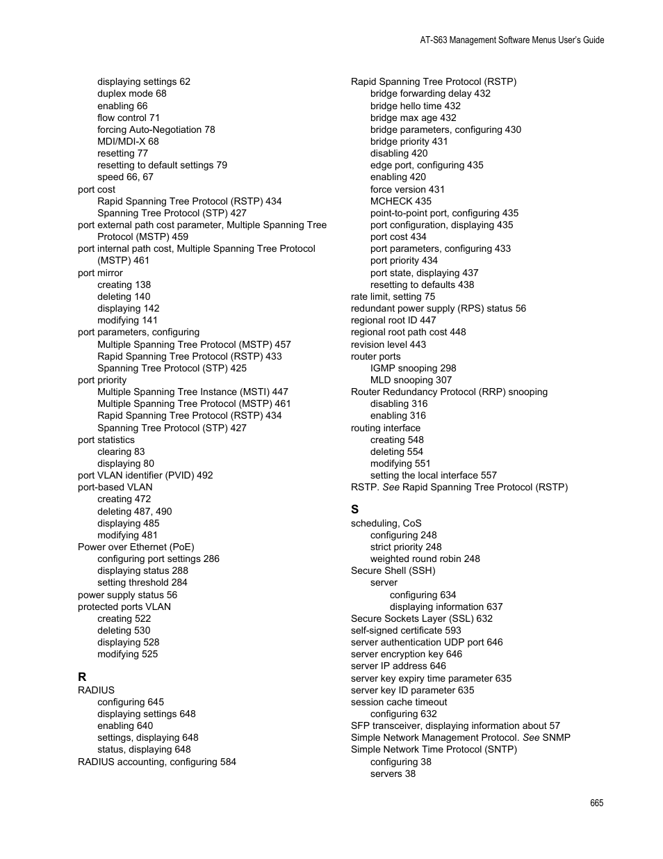 Allied Telesis AT-S63 User Manual | Page 665 / 668