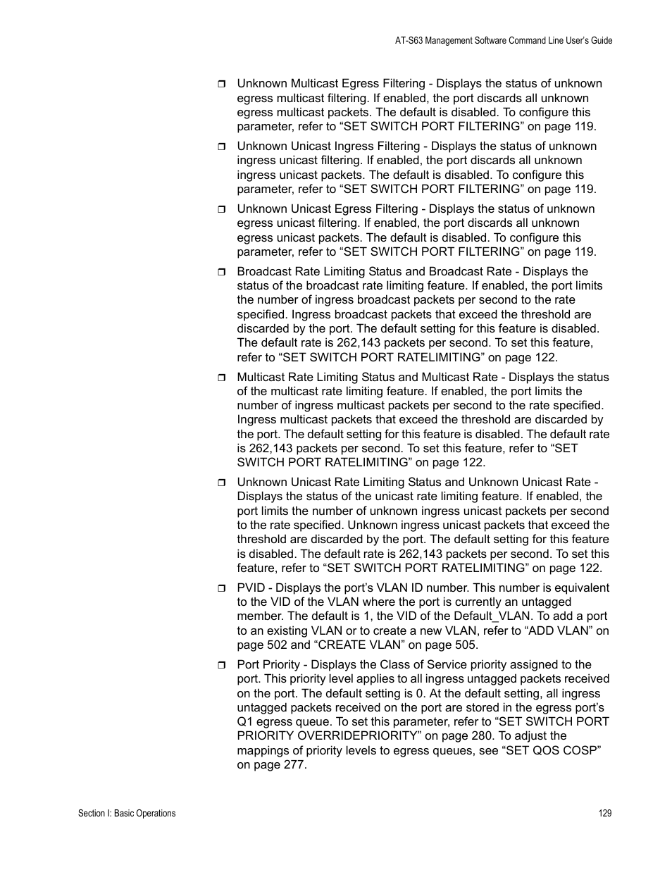 Allied Telesis AT-S63 User Manual | Page 129 / 738