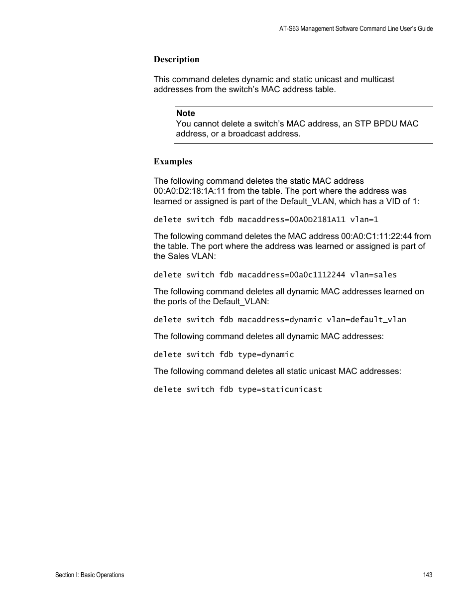 Allied Telesis AT-S63 User Manual | Page 143 / 738