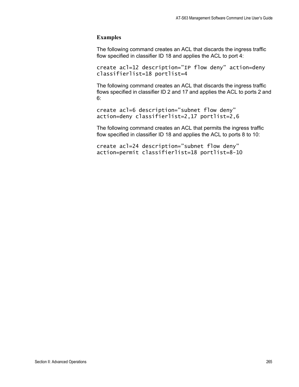 Allied Telesis AT-S63 User Manual | Page 265 / 738