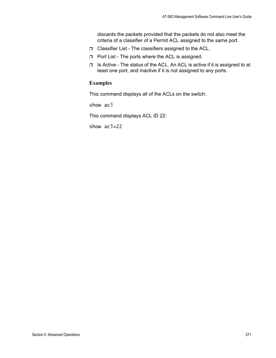 Allied Telesis AT-S63 User Manual | Page 271 / 738