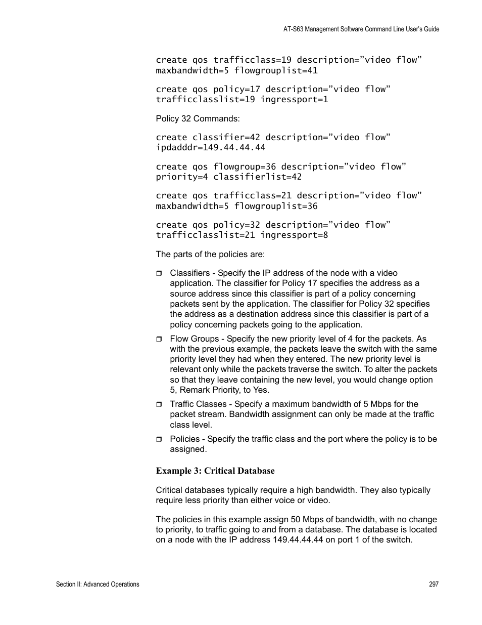 Allied Telesis AT-S63 User Manual | Page 297 / 738