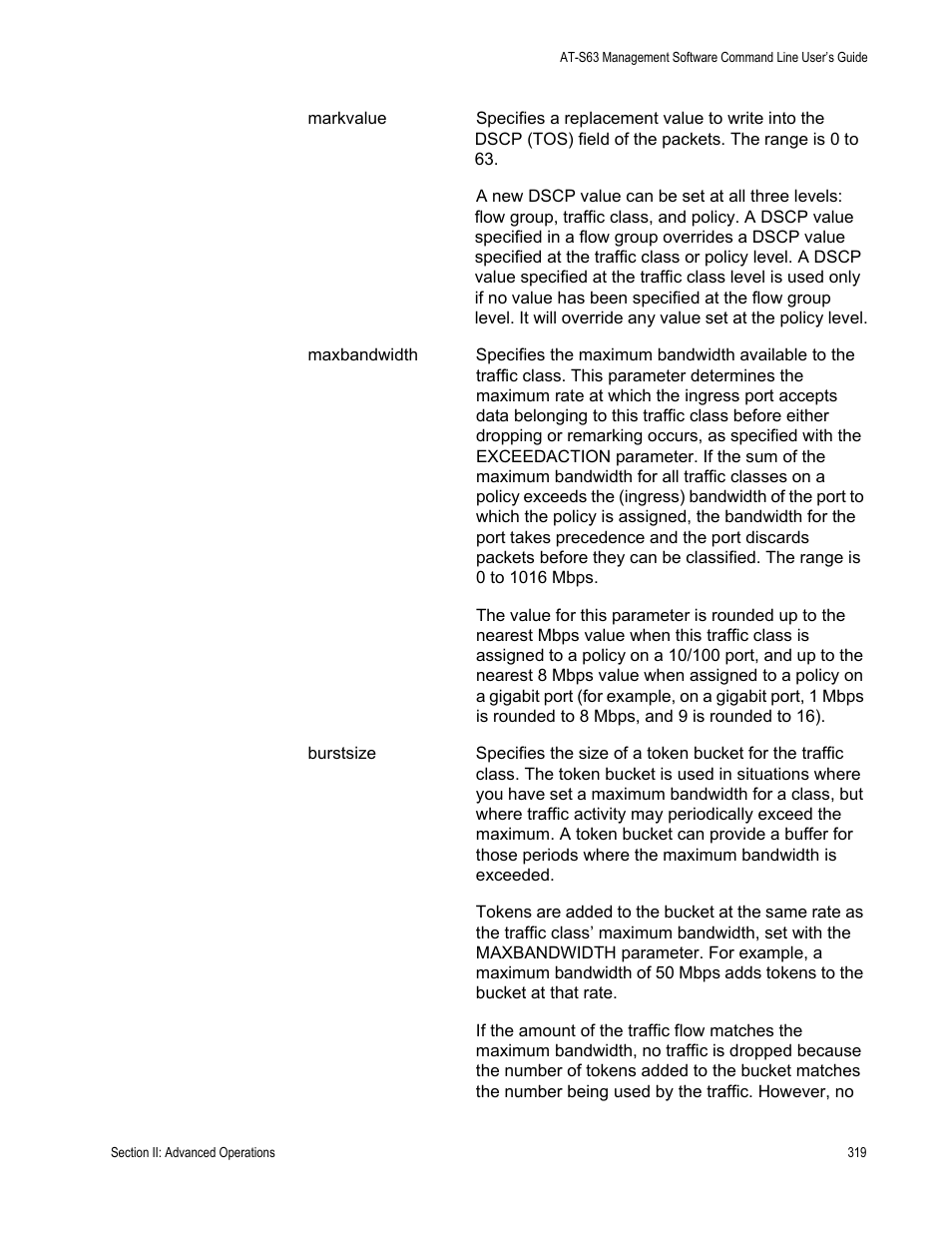 Allied Telesis AT-S63 User Manual | Page 319 / 738