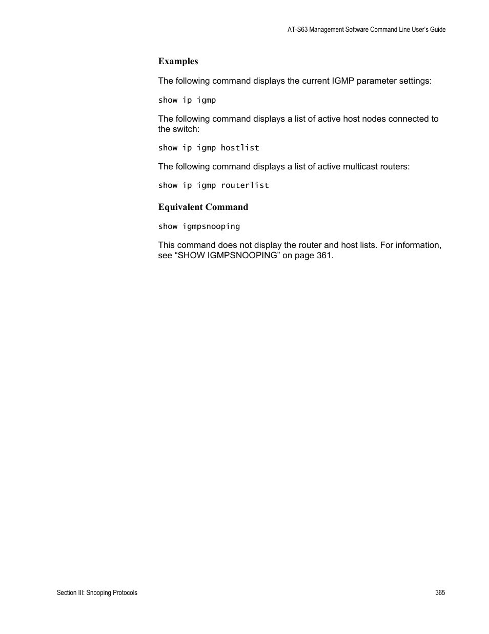 Allied Telesis AT-S63 User Manual | Page 365 / 738