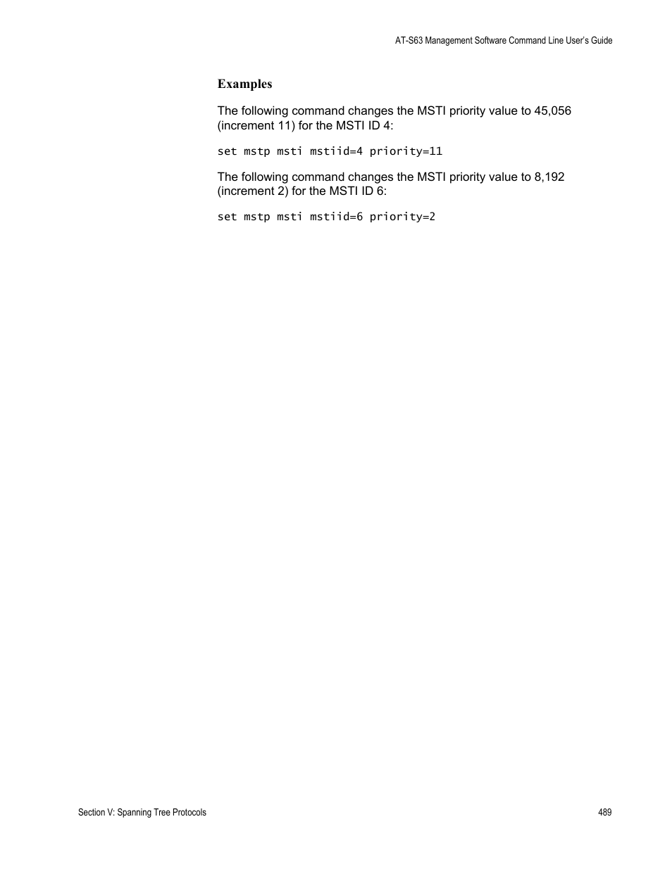 Allied Telesis AT-S63 User Manual | Page 489 / 738
