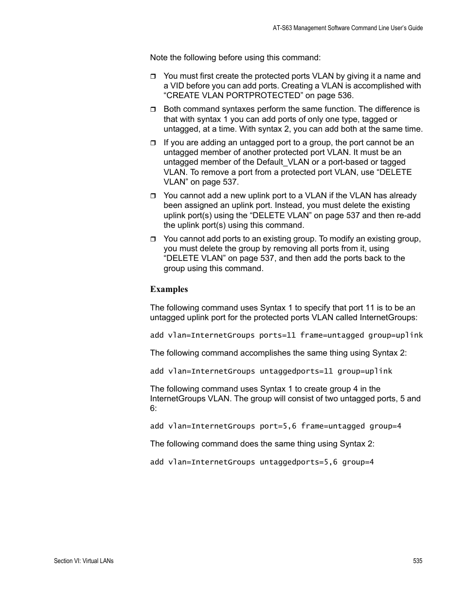 Allied Telesis AT-S63 User Manual | Page 535 / 738