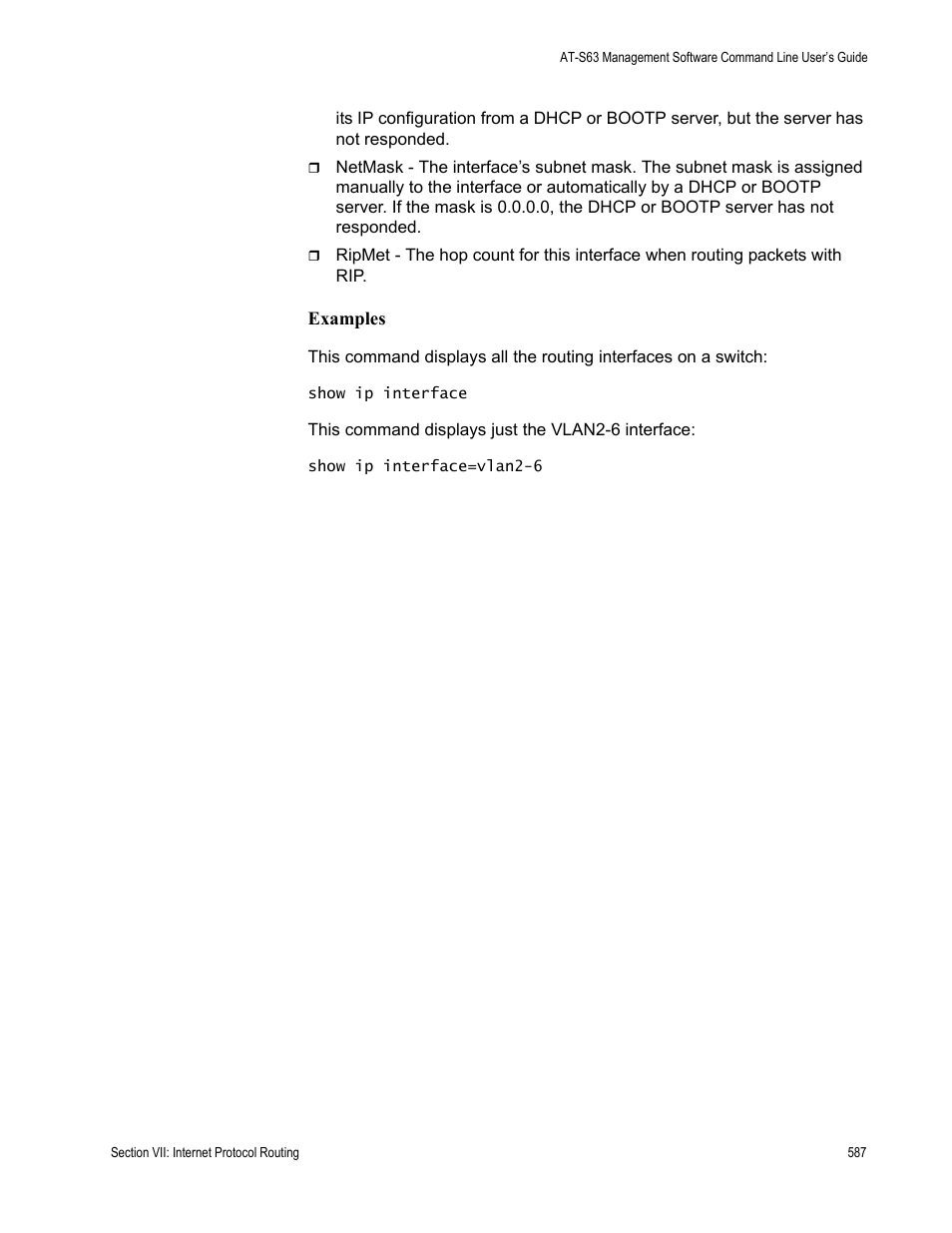 Allied Telesis AT-S63 User Manual | Page 587 / 738